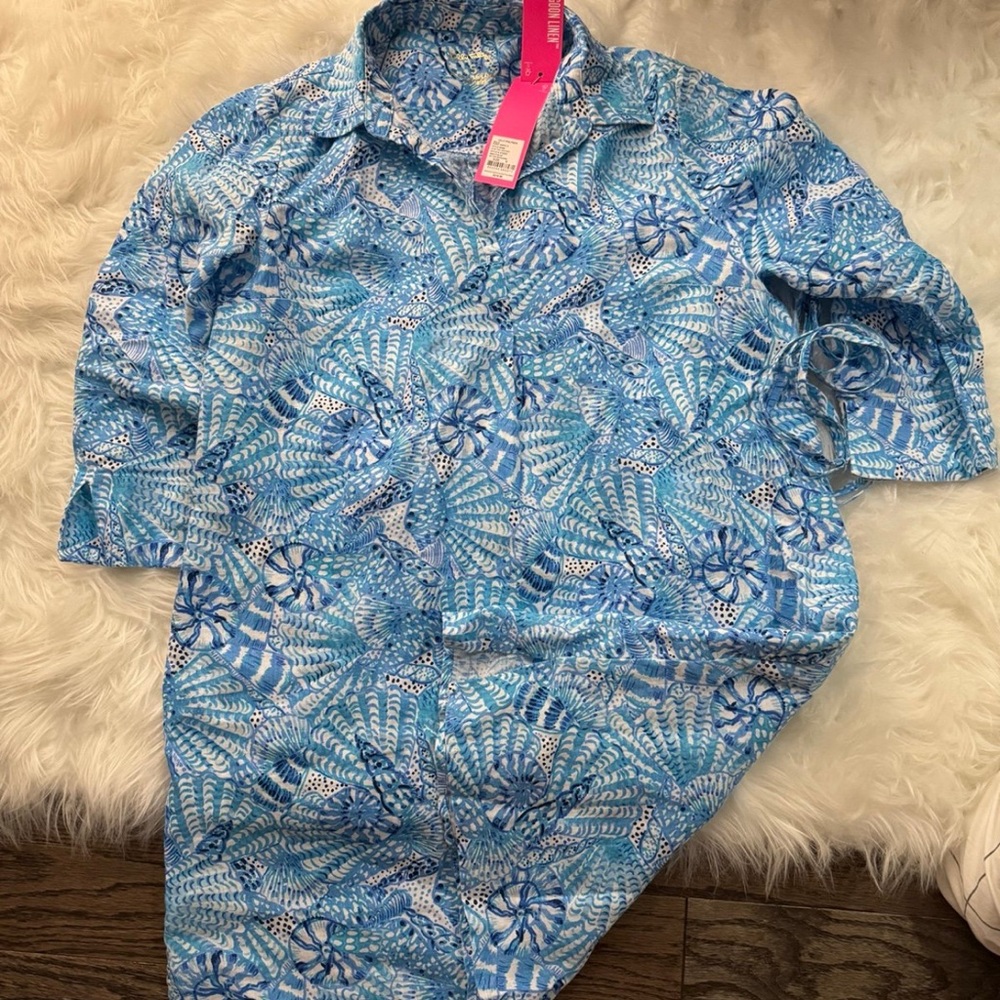 NWT Lilly Pulitzer Pilar Tunic Linen Dress